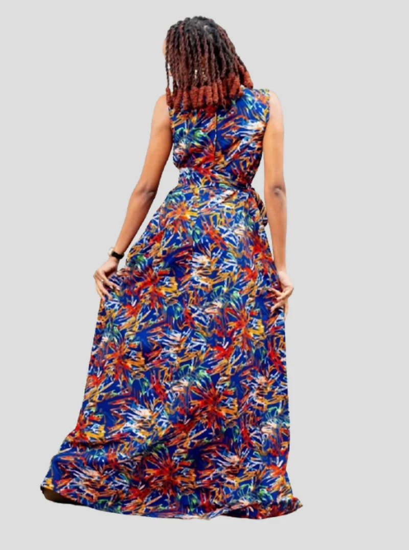 Afriwia Enterprise Khaya Ankara Dress - Floral
