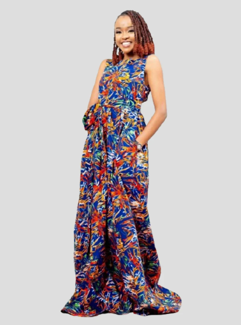 Afriwia Enterprise Khaya Ankara Dress - Floral