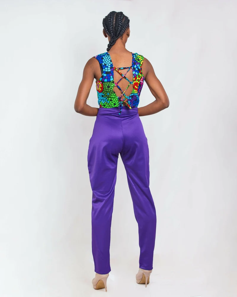 Da'Joy Fashions Thinta Pant Set - Purple