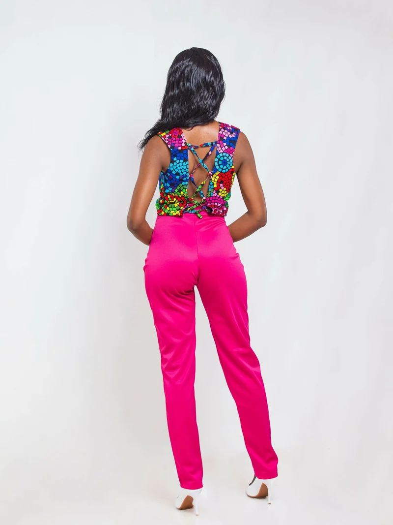 Da'Joy Fashions Thinta Pant Set - Pink