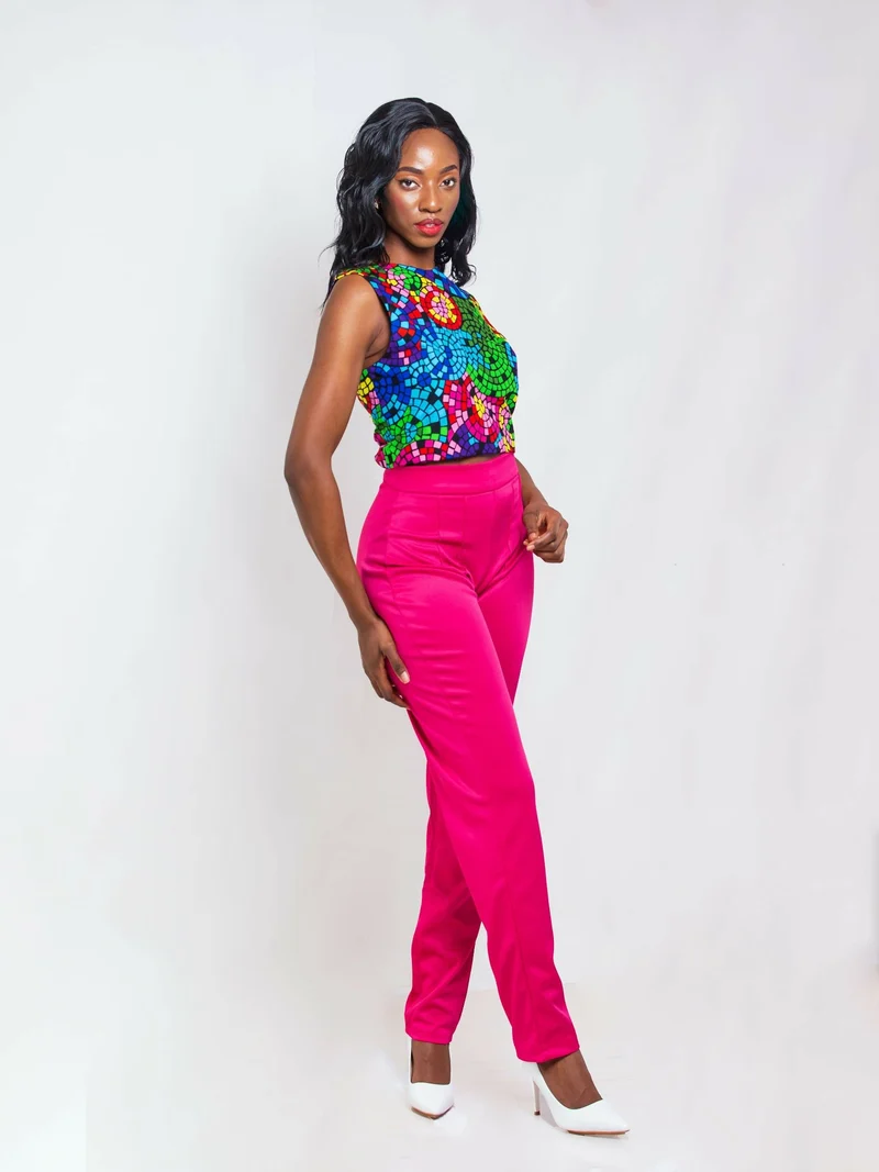 Da'Joy Fashions Thinta Pant Set - Pink