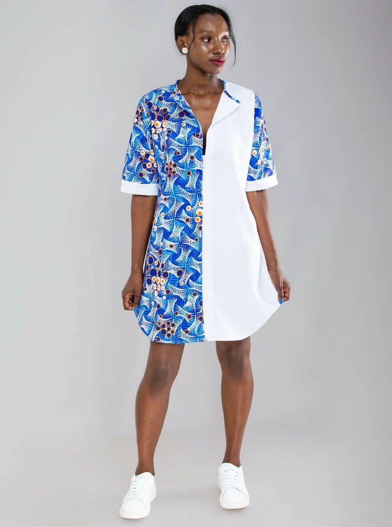 Da'joy Fashions Rochester Shirt Dress - White