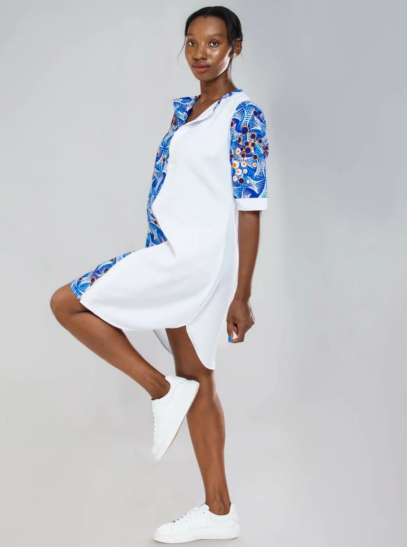 Da'joy Fashions Rochester Shirt Dress - White