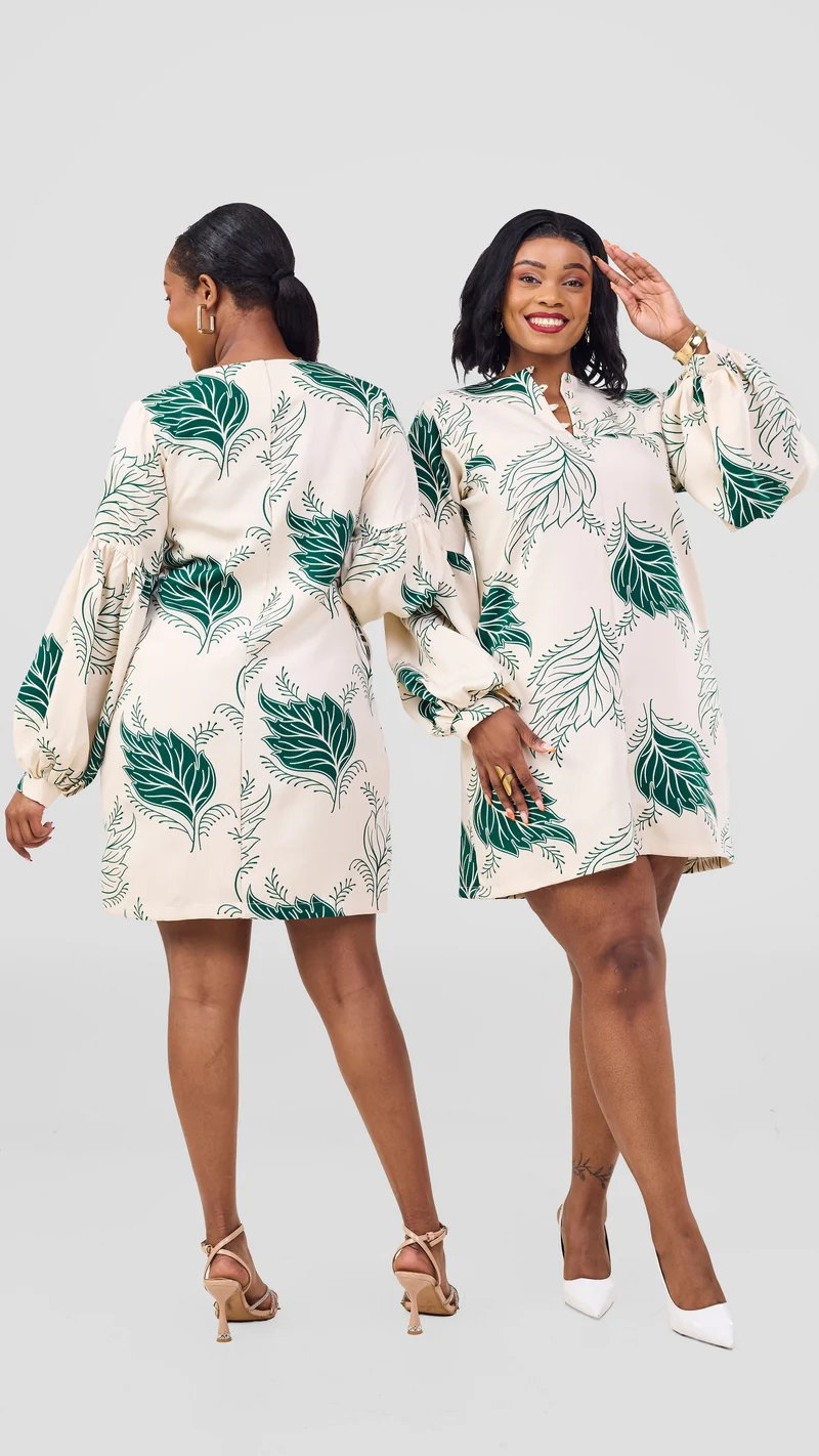 Phyls Collections Lina Dress - Green
