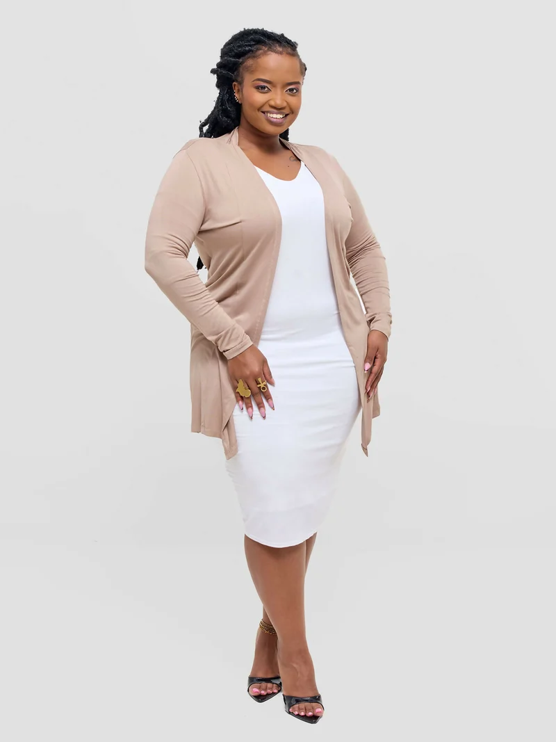 Anel's Knitwear Basic Kimono - Beige