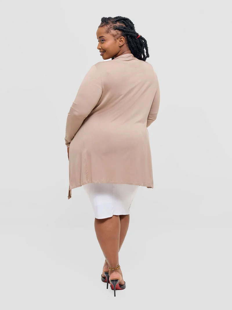 Anel's Knitwear Basic Kimono - Beige
