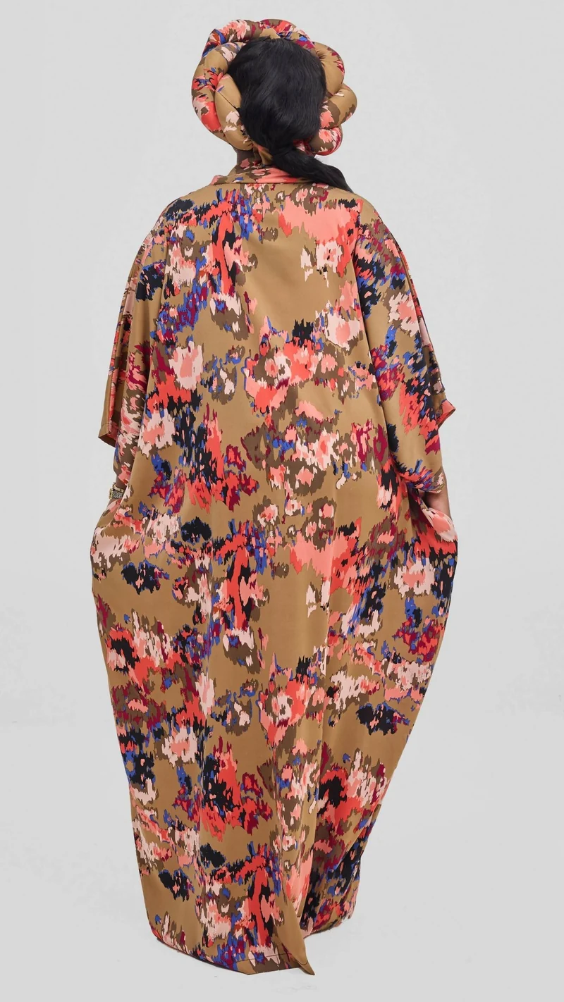 Hats And More Boho Charm Dress & Matching Headwrap - Floral
