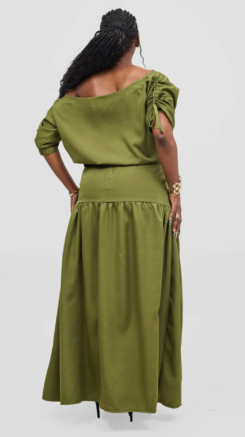 Silk House Collection Malaika Set - Olive Green
