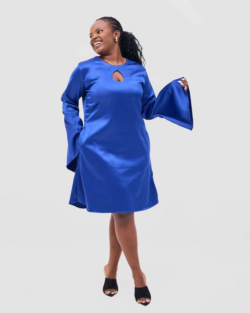 Silk House Collection Imani Dress - Blue