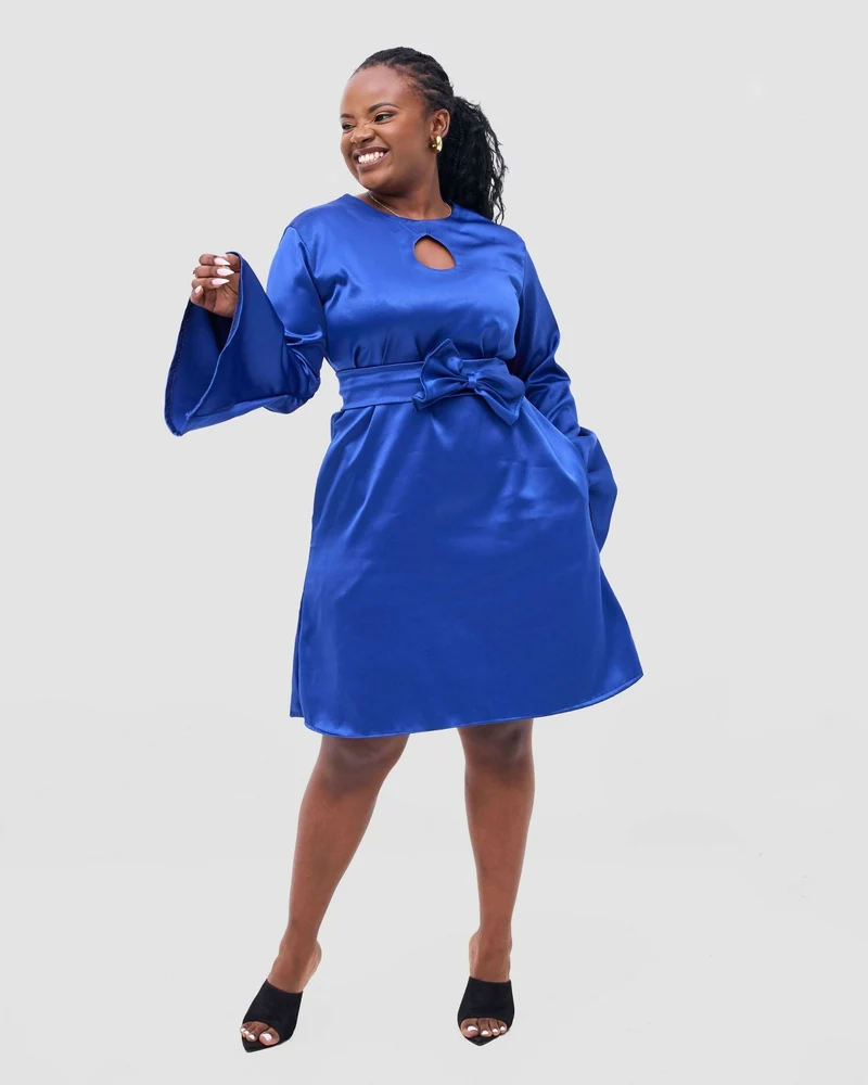 Silk House Collection Imani Dress - Blue