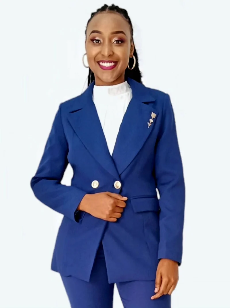 The Fashion Frenzy Pant Suit - Blue