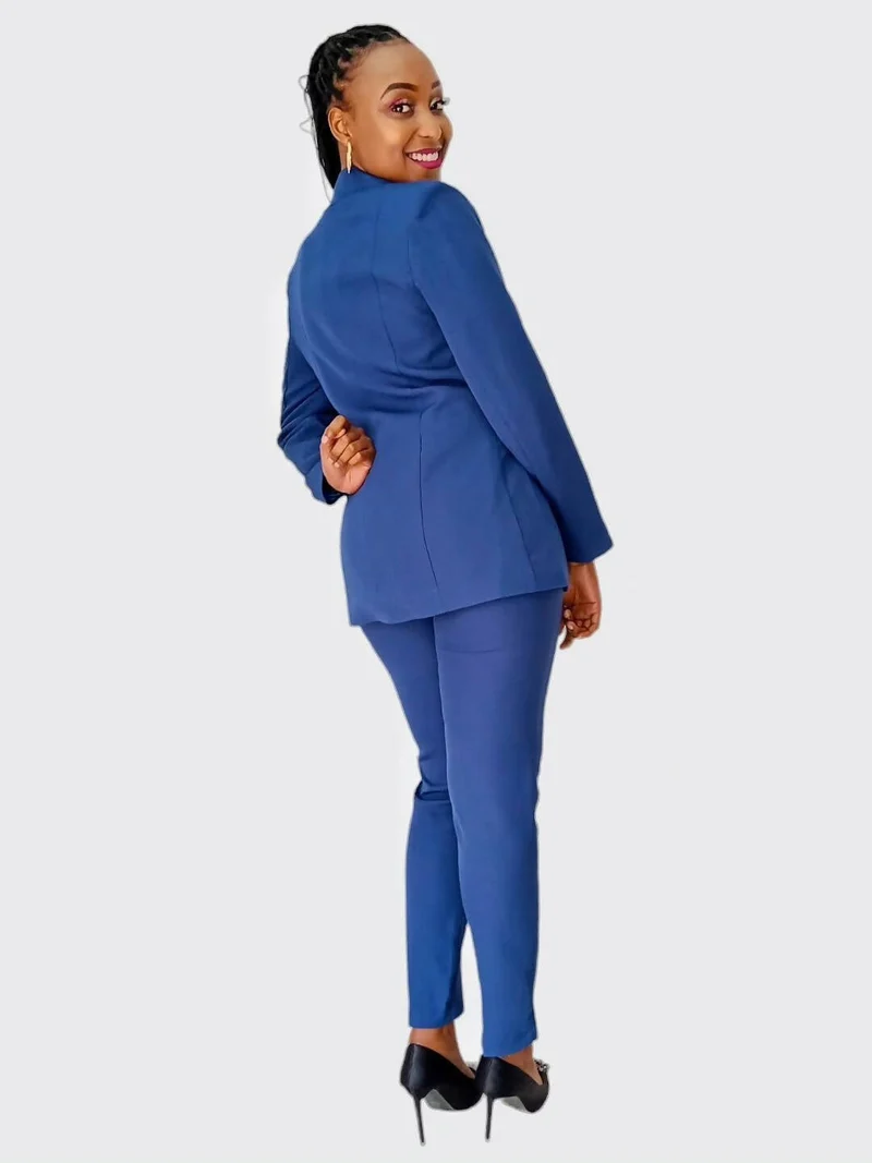 The Fashion Frenzy Pant Suit - Blue