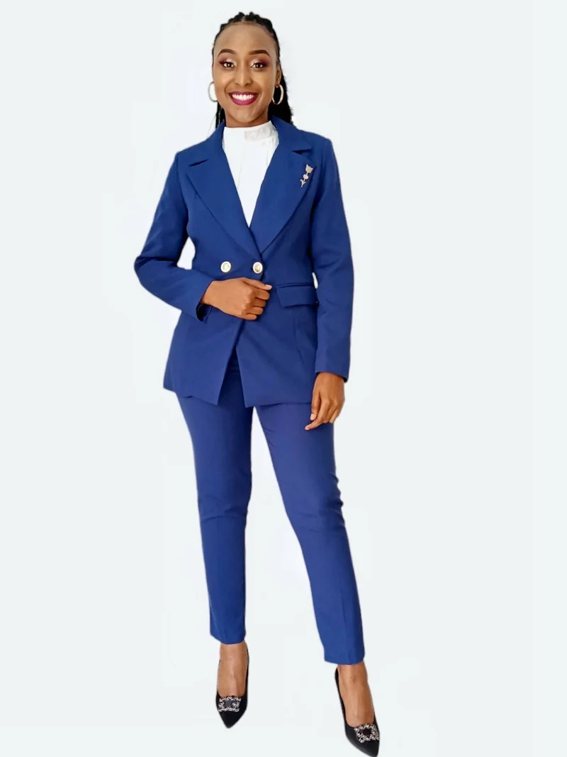 The Fashion Frenzy Pant Suit - Blue