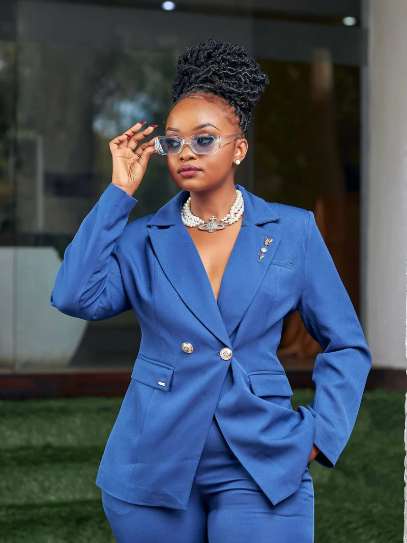 The Fashion Frenzy Pant Suit - Blue