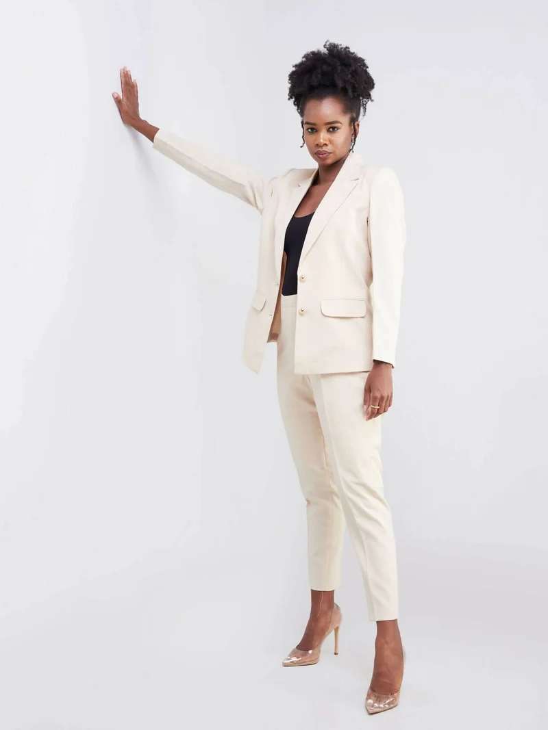 Zola Fashion House Light Suit - Cream
