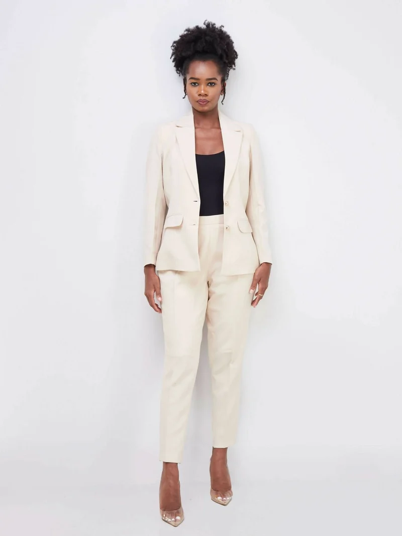 Zola Fashion House Light Suit - Cream