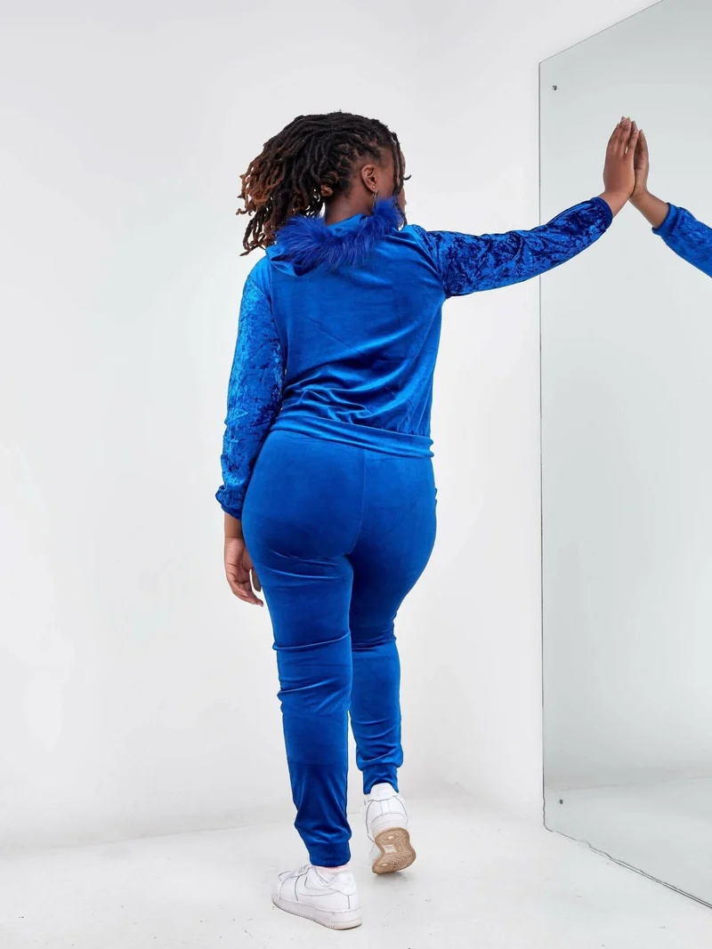 Velvet Two Piece - Blue