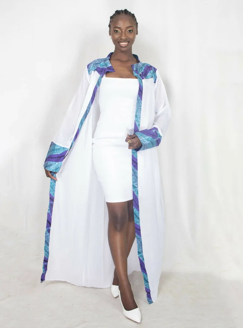 Da'joy Fashions Amun Kimono - White