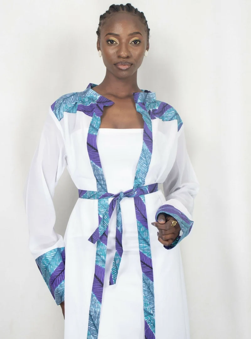 Da'joy Fashions Amun Kimono - White