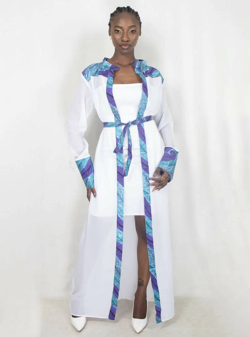 Da'joy Fashions Amun Kimono - White