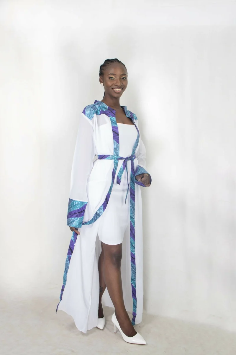 Da'joy Fashions Amun Kimono - White