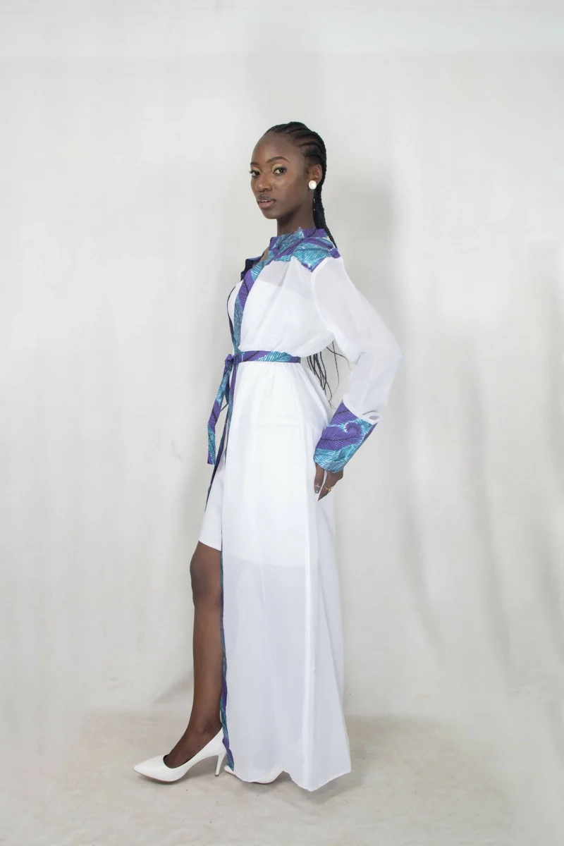 Da'joy Fashions Amun Kimono - White