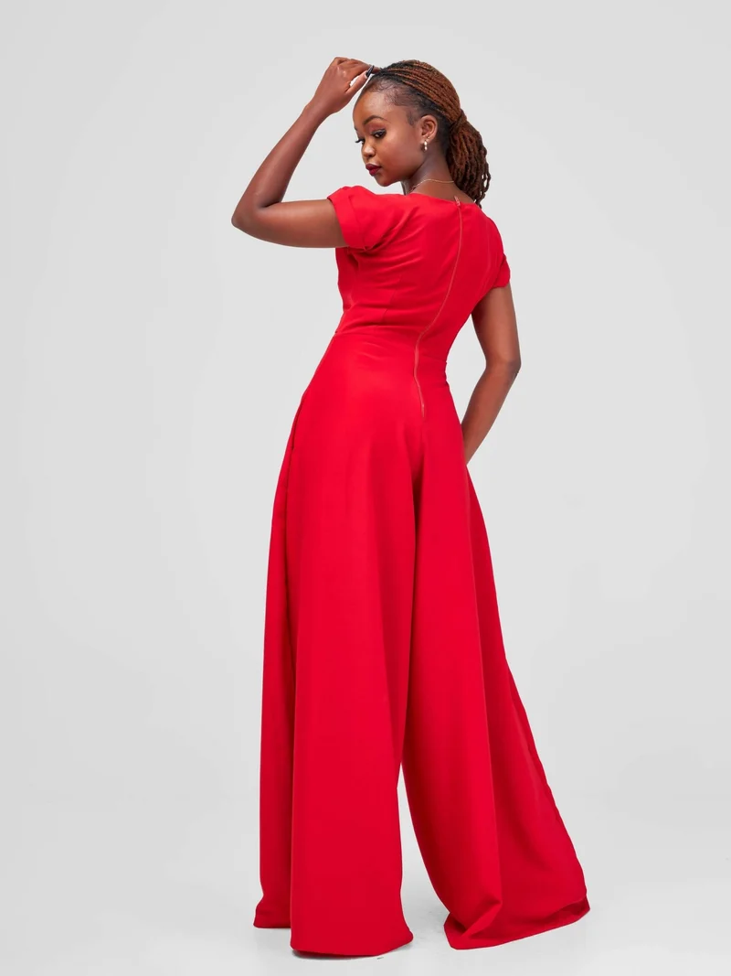 Dhana Jumpsuit - Red