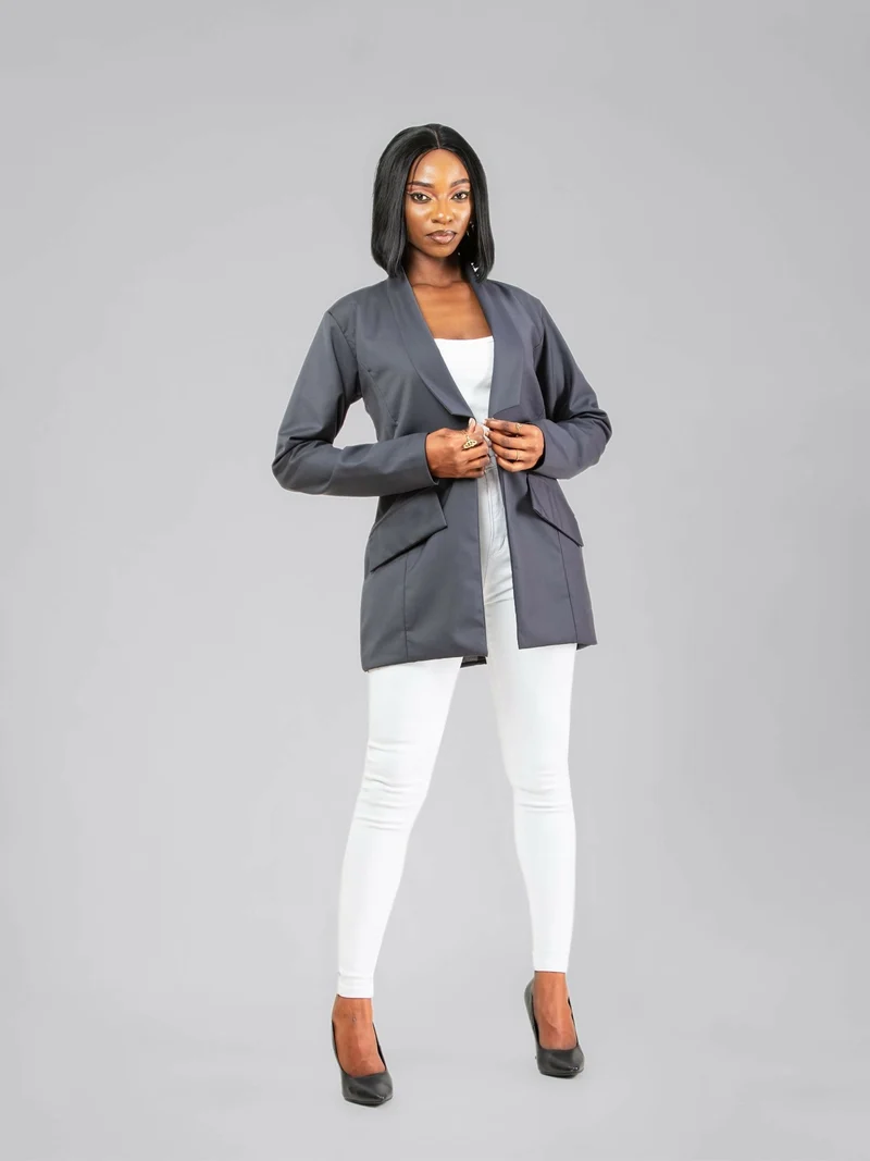 Da'Joy Fashions Ke Horus Coat - Grey