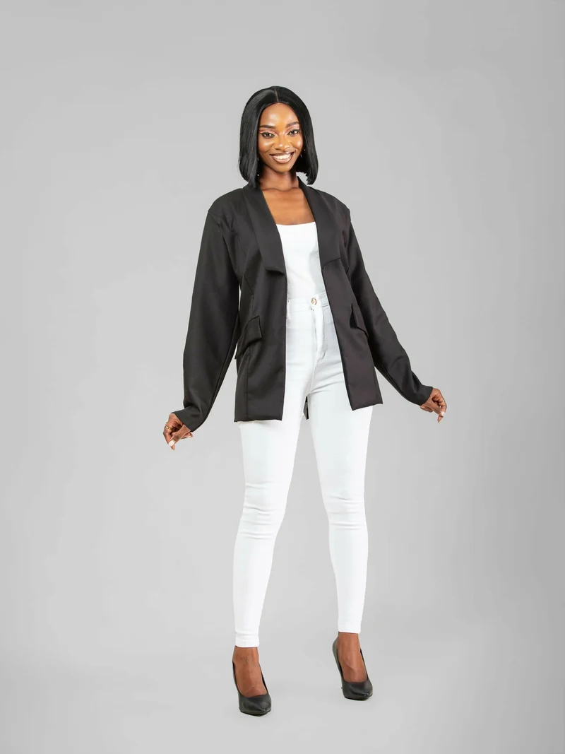 Da'Joy Fashions Ke Horus Coat - Black