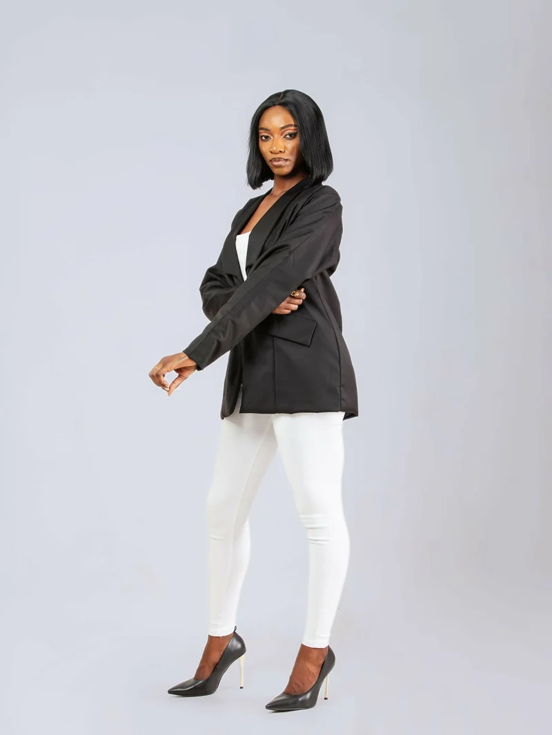 Da'Joy Fashions Ke Horus Coat - Black