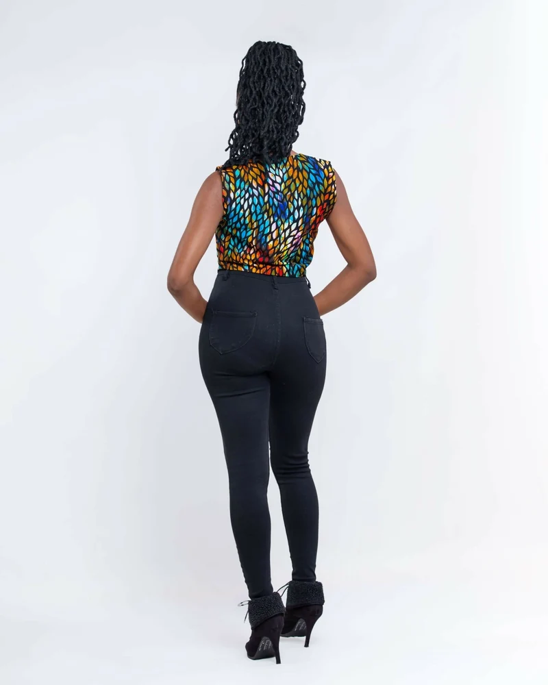 Da'Joy Fashions Aquila Top - Red / Blue