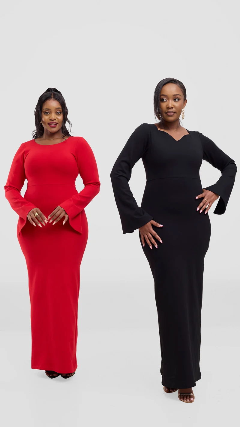 Merli Africa Luxe Scarlet Dress - Red