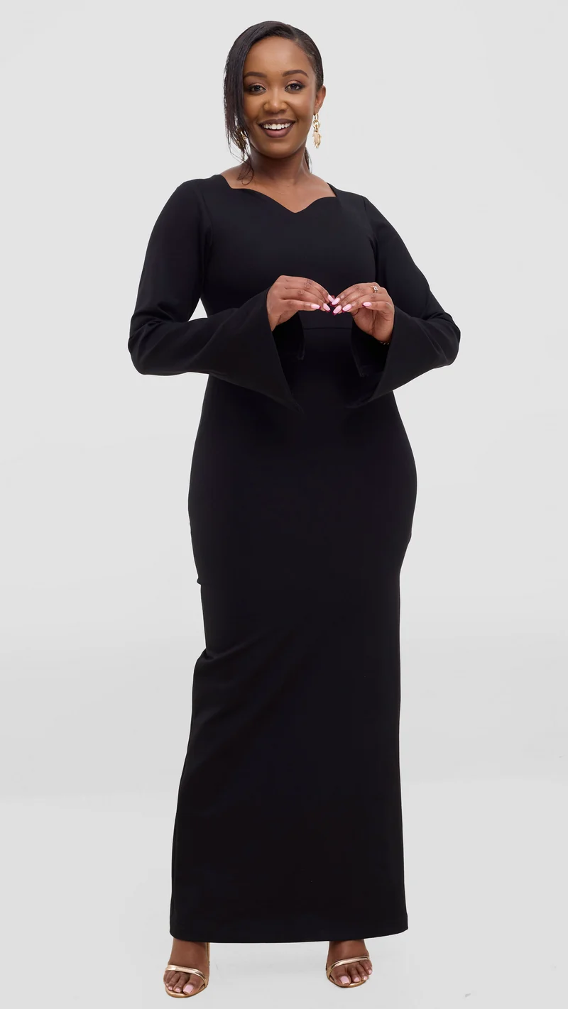 Merli Africa Noire Luxe Dress - Black