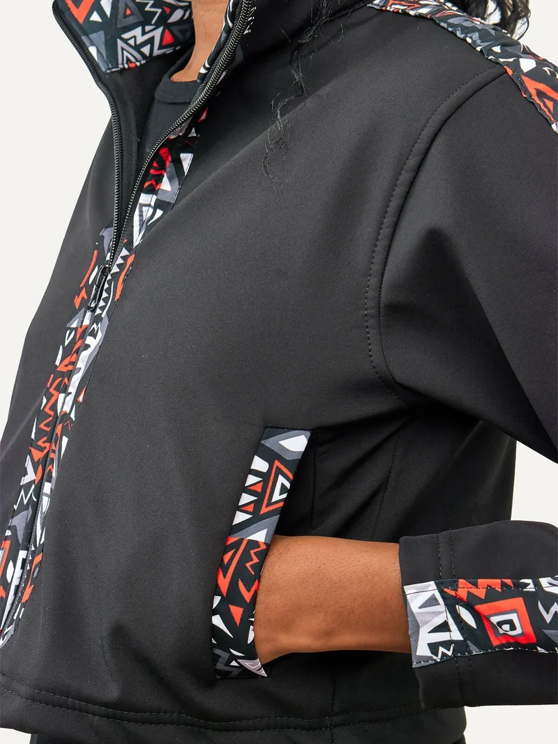 Kitu Kali Women Softshell Jacket - Black