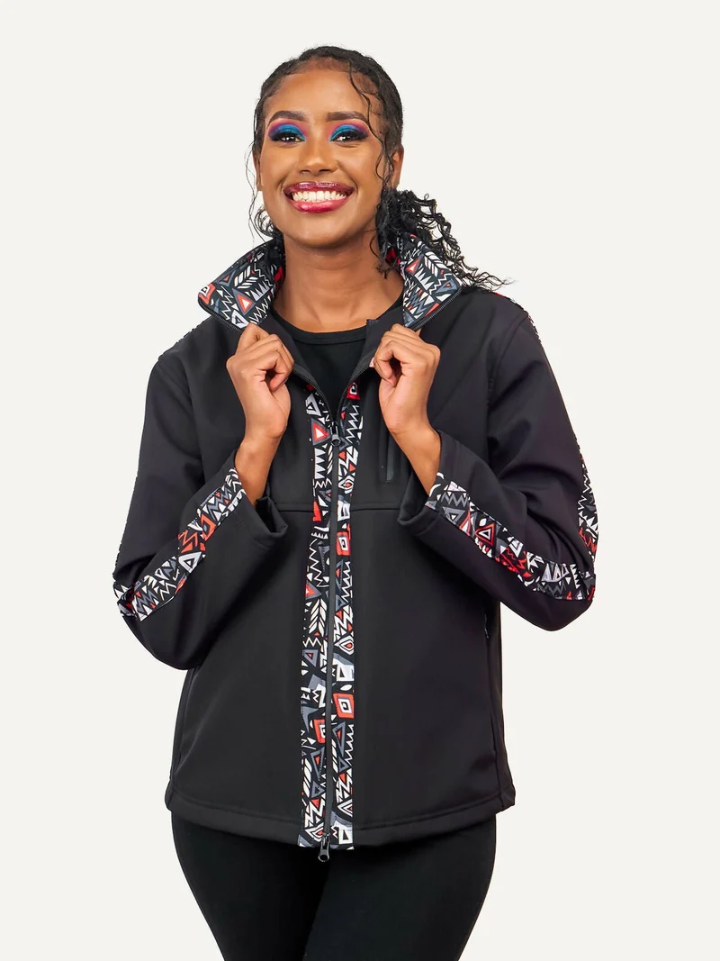 Kitu Kali Women Softshell Jacket - Black
