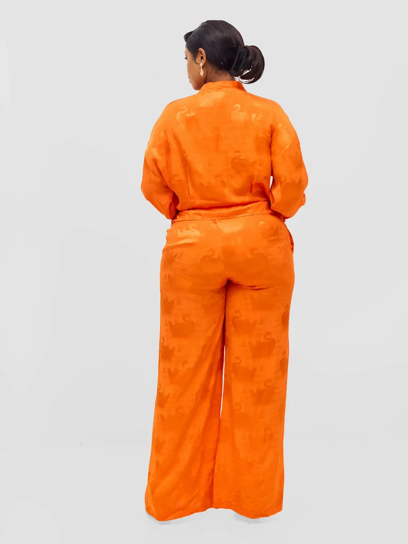 Elegance Fashion Pant Set - Orange