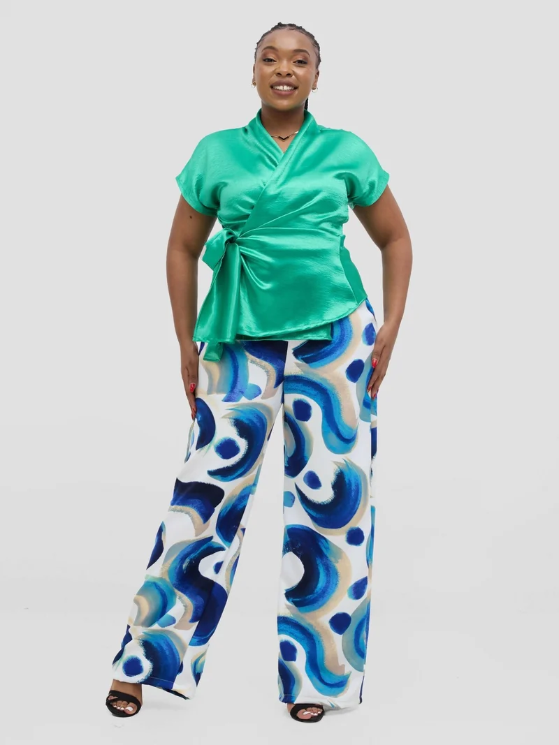 Silk House Collection Koa Top - Green