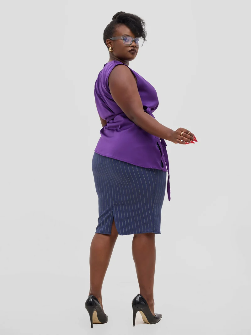 Silk House Collections Racquel Top - Purple