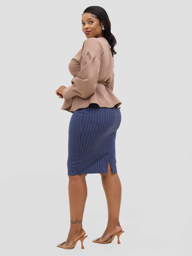 Silk House Collection Maya Top - Nude