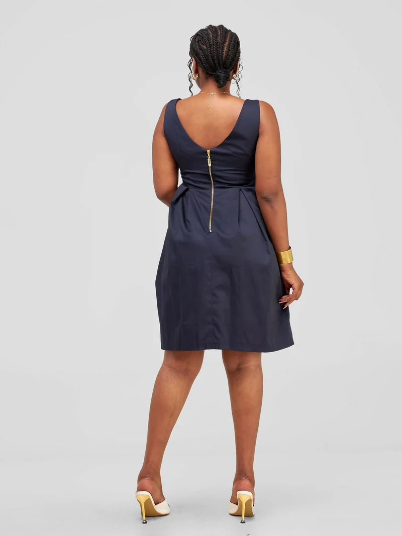 The Fashion Frenzy Skater - Navy Blue