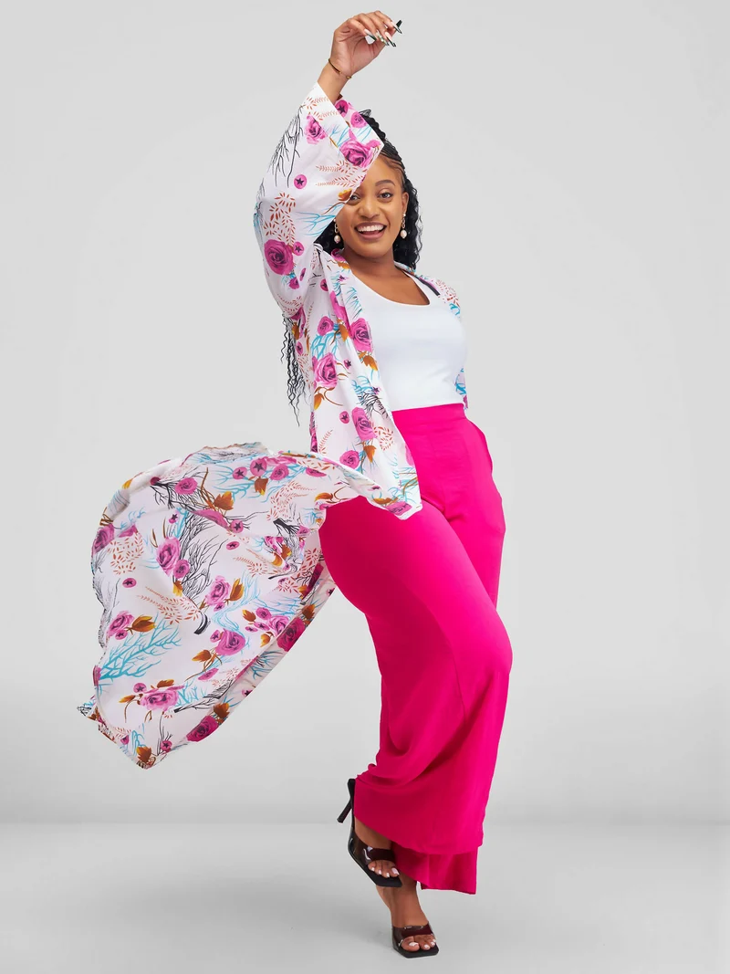 Phyls Collections Wide Leg Pant - Pink