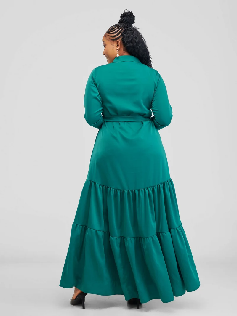 Phyls Collections Emily Maxi Dress - Teal