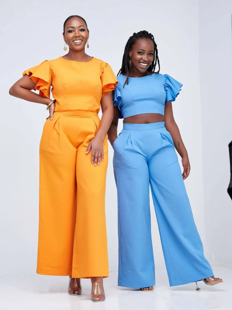 Izulu Latika Pants Set - Mustard