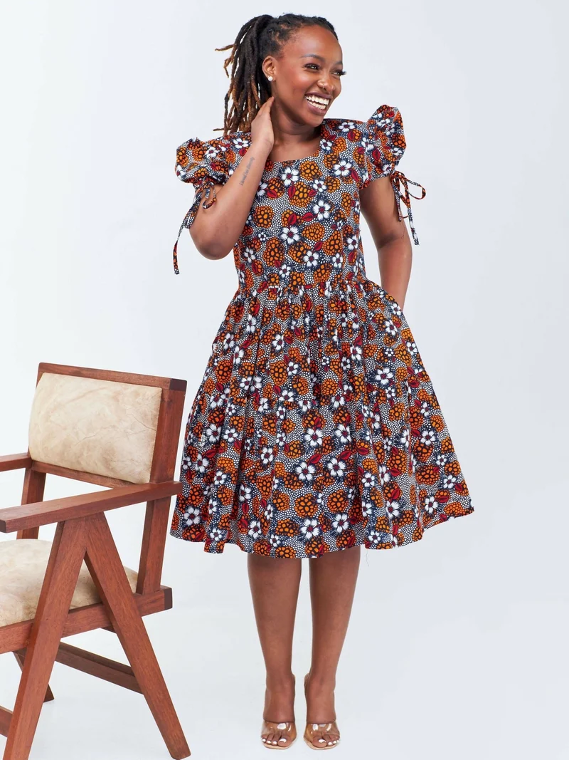 Izulu Yebo Dress - White Print