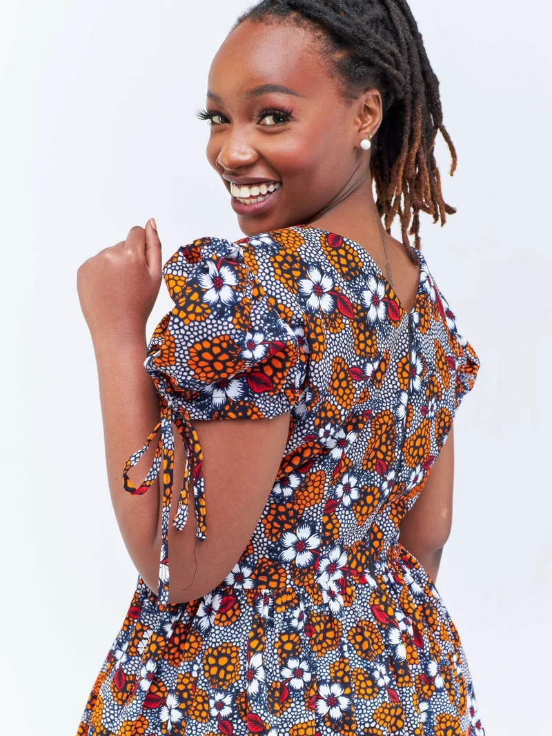 Izulu Yebo Dress - White Print