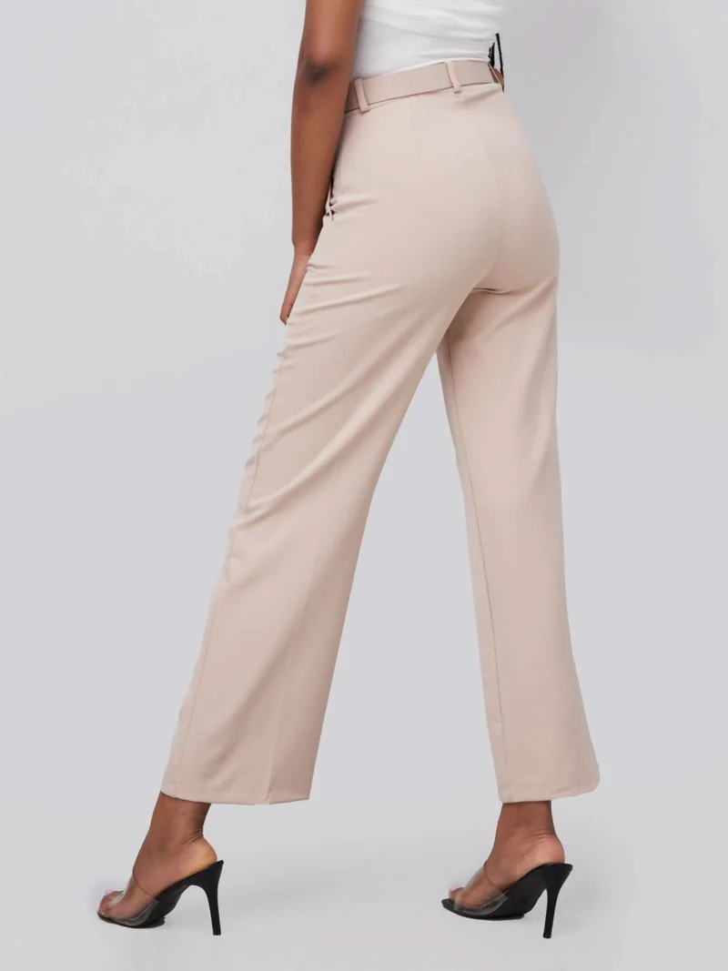 The Fashion Frenzy Flared Trouser - Cream