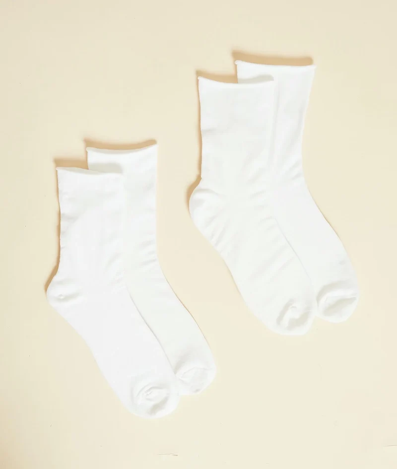 Coton Midi 2Pp Chaussettes