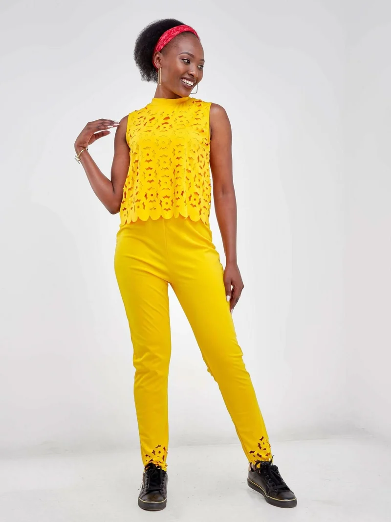 Flora Two Piece - Yellow