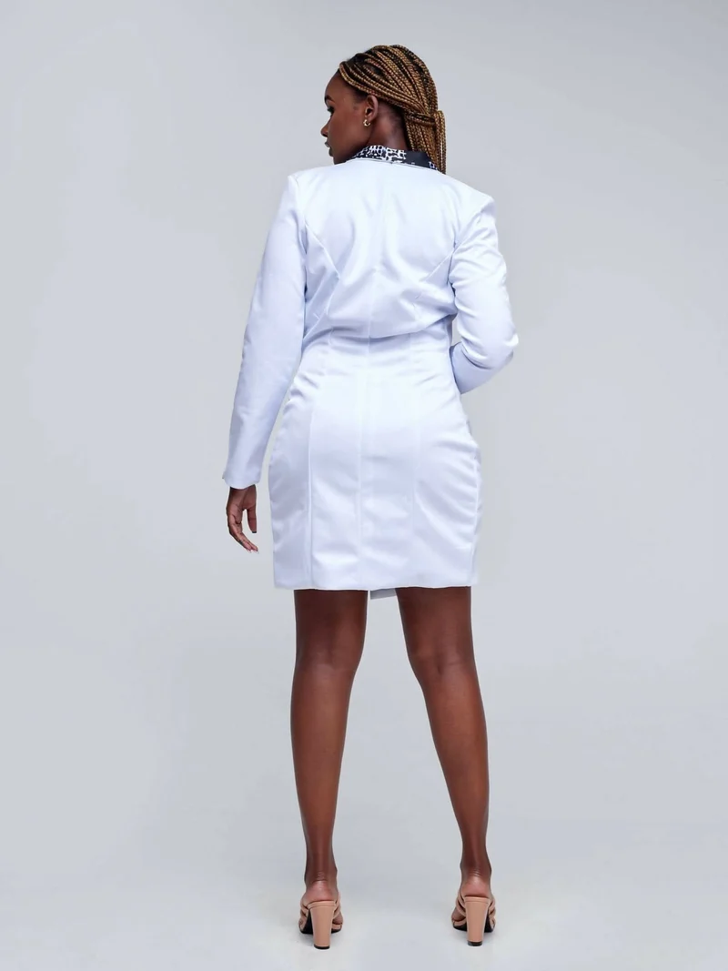 Da'joy Fashions Athena Coat Dress - White
