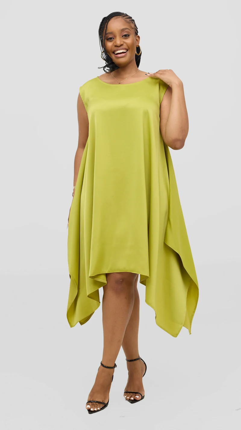 Jolly Fancy Wear Curvy Plus Size Ray Shift Dress - Green